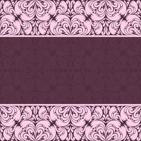 Ornate damask Background for invitation designのイラスト素材