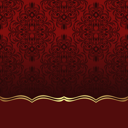 Luxury red ornamental Background with  Border for your Informationのイラスト素材
