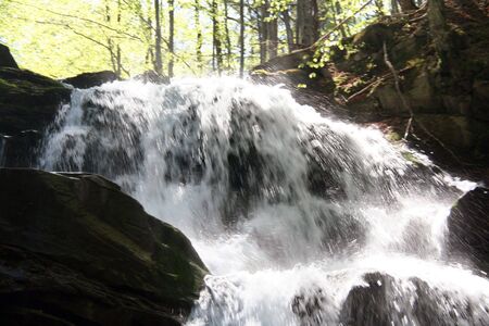 mountain river waterfall 