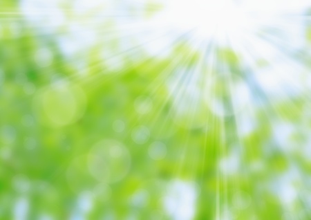 Abstract Spring Nature Background Green and Blue Bokeh Abstract Spring Nature Background Green and Blue Bokeh