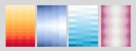 Vector illustration of minimal covers design. Colorful geometric shapes with gradient for Poster background.のイラスト素材