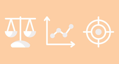 Vector simple trio of business conference and presentation icons at pastel backgroundのイラスト素材