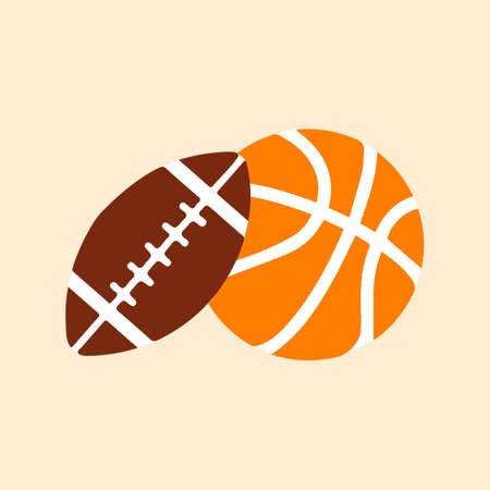 Modern american sport icon elementsのイラスト素材