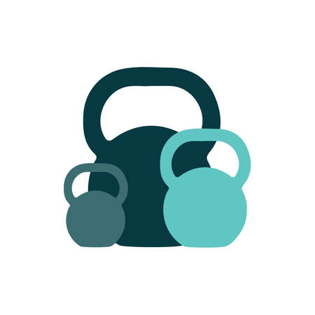 sport icon of weight bell in vectorのイラスト素材