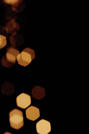 Abstract circular bokeh background of Christmaslight, soft focus