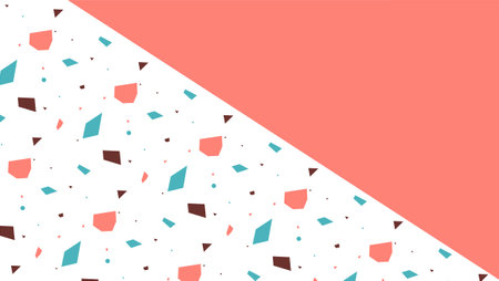Abstract background with geometric shapes, vector illustration in trendy minimal style