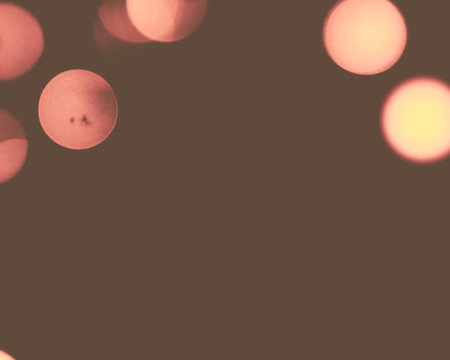 Abstract circular bokeh background, christmas and New Year concept