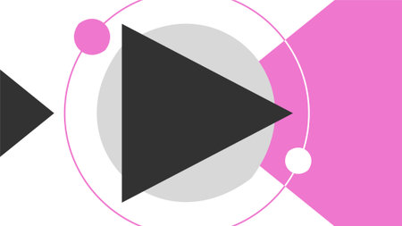 Play button in flat style, vector illustration for your graphic design