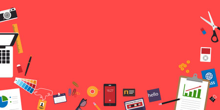 Flat design illustration concepts for business analysis and planning, consulting, team work, project management, financial report and strategy, concepts web bannerのイラスト素材