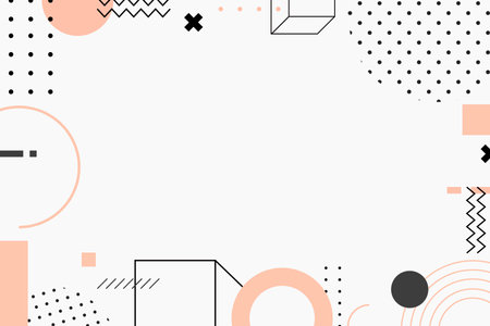 Abstract background with geometric shapes and dots, vector illustration for your designのイラスト素材