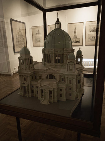 berlin, germany - september 29, 2019 : Berliner Dom miniature in the museumの写真素材