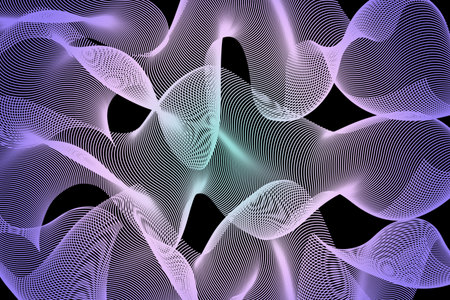 Elegant abstract wave patterns with a vibrant and colorful modern aesthetic