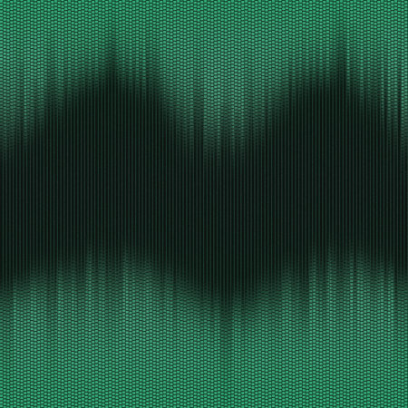 Abstract green texture with hexagonal tiles and vertical wavy gradient patternsの写真素材