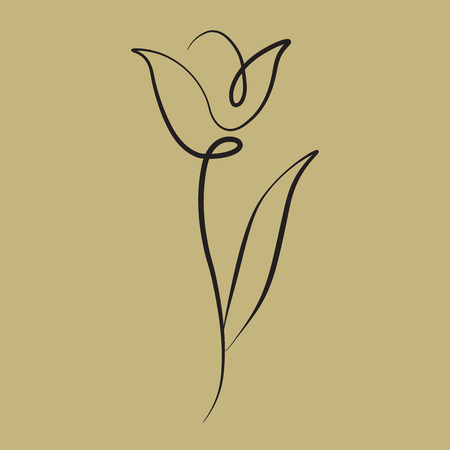 Tulip spring pattern vector illustrationのイラスト素材