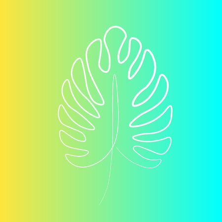 Beautiful palm leafs pattern vector illustrationのイラスト素材