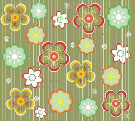 flower seamless background design のイラスト素材