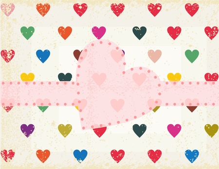 retro background with frame のイラスト素材