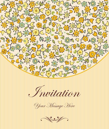 Vector floral card のイラスト素材