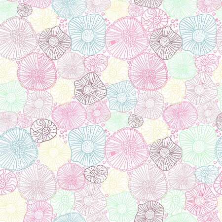 seamless floral pattern のイラスト素材