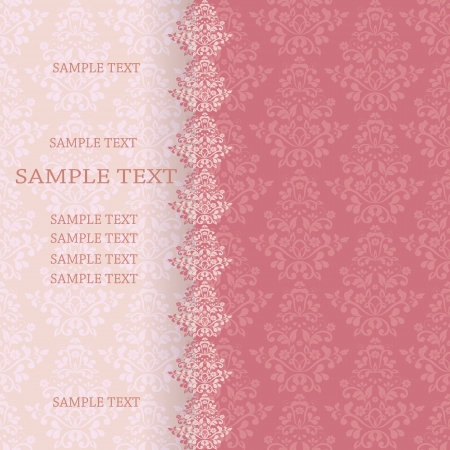 Wedding card or invitation with abstract floral background  eps10のイラスト素材
