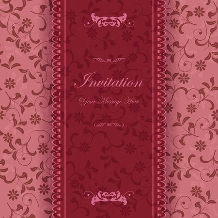 Beautiful floral invitation card  eps10のイラスト素材