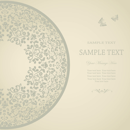 Elegant invitation card in classical styleのイラスト素材