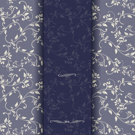 Wedding card or invitation with abstract floral background のイラスト素材