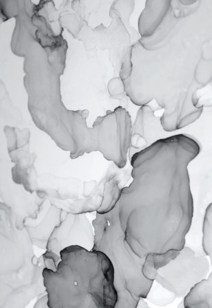 Handmade painting abstract texture alcohol inks. Colorful background of gray. Decorative marble backdropの写真素材