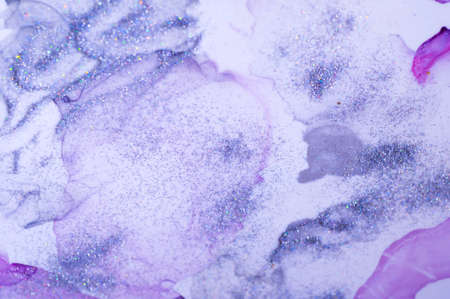 Soothing abstract background. Abstract texture alcohol inks. Creative space for design, trendy color.の写真素材