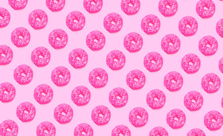 Sea bath salt and handmade soap with lavender scent on colorful background. Attention-grabbing Palettes. Creative copy space for seasonal projects and basis designs.の写真素材