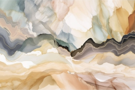 Abstract marble pattern in beige colors. Marble stone wall design in the interior. Generated Aiの素材