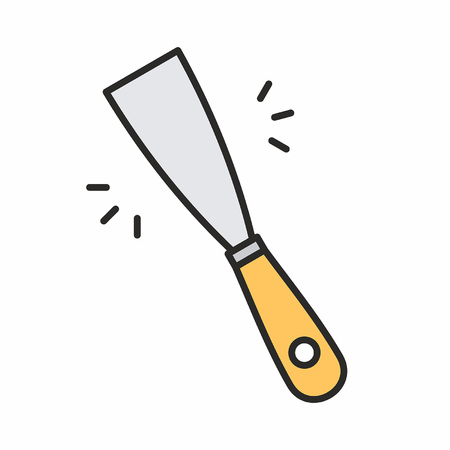Putty knife iconのイラスト素材