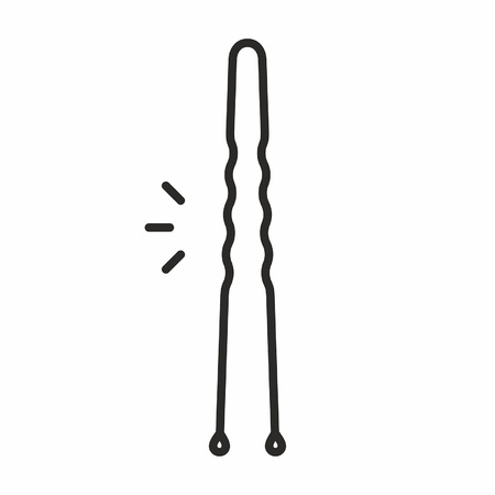 Hairpin iconのイラスト素材