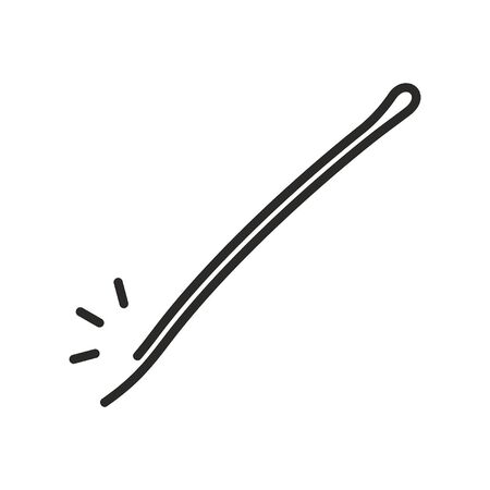 Hairpin iconのイラスト素材