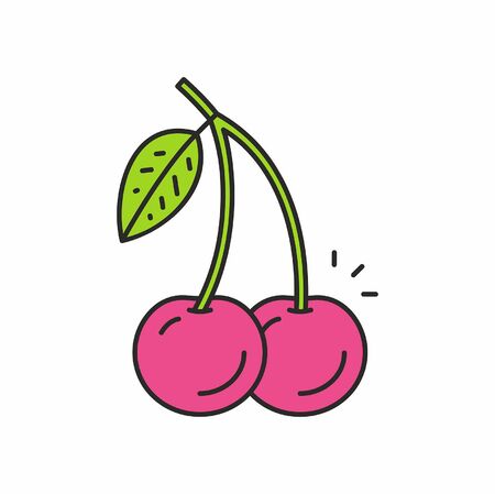 Cherries iconのイラスト素材