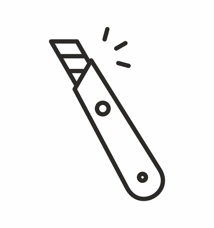 Stationery knife iconのイラスト素材