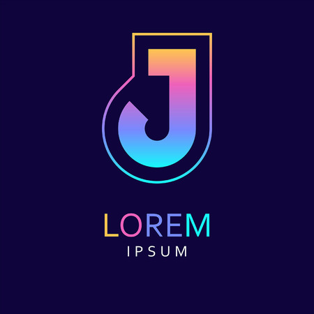 J Letter Iconのイラスト素材