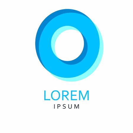 O Letter vector Iconのイラスト素材