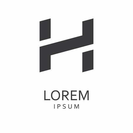 H Letter Logo. Vector Iconのイラスト素材