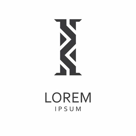 I Letter Logo. Vector Iconのイラスト素材