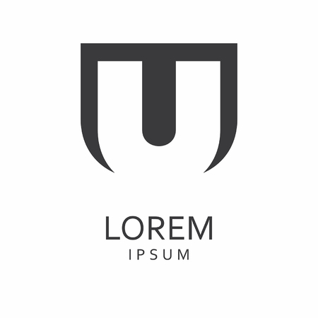 U Letter Logo. Vector Iconのイラスト素材