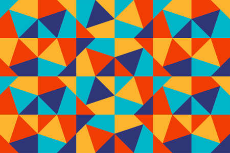 Colorful geometric shape pattern.