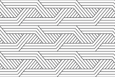 Geometric seamless pattern with linearのイラスト素材