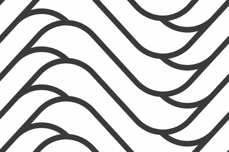 Black and white seamless geometric patternのイラスト素材