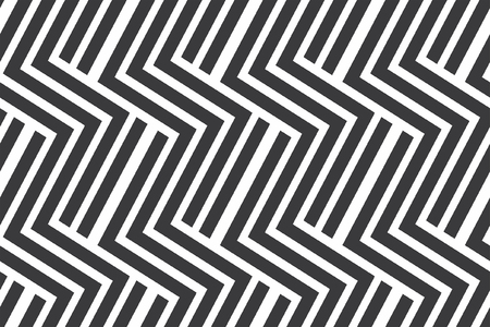 Black and white seamless geometric patternのイラスト素材