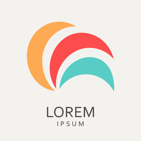 Creative abstract vector logo design templateのイラスト素材