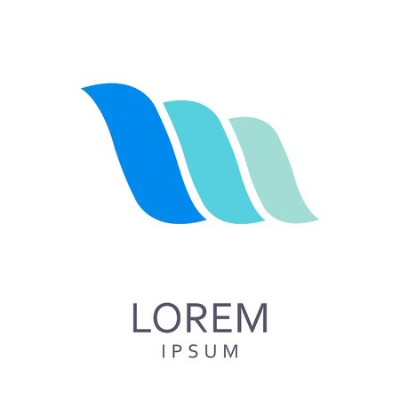 Abstract logo on a colorful presentation.のイラスト素材