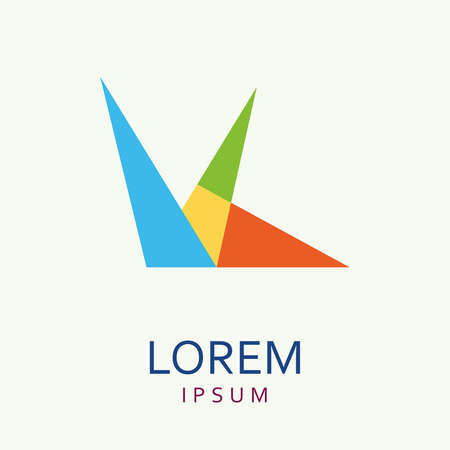 Abstract icon template design on white background illustration.のイラスト素材