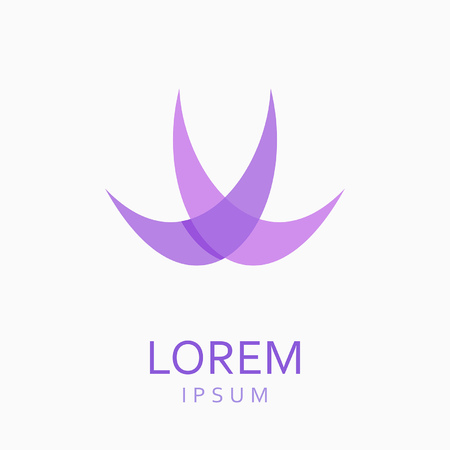 Abstract logo on a colorful presentation.のイラスト素材