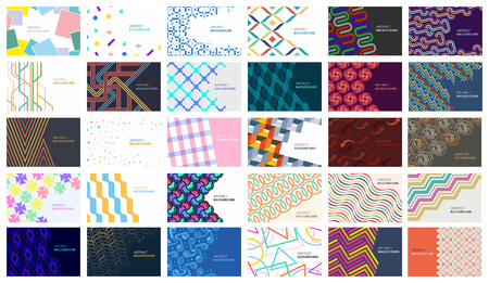 Set of Colorful abstract background. Vector illustrationのイラスト素材